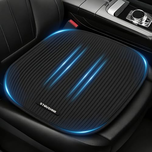 Cooling Gel Seat Cushion for Long Sitting, Black | 3-Second Cooling, Pressure Relief, For Car Seat & Office Chair, Tailbone & Coccyx Support, For Long Sitting