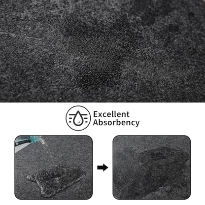 Disposable Car Floor Mats, 30 Pack Grey Felt Car Floor Mats, Heavy Duty Waterproof Non-Slip Car Carpet Protector, Universal Fit Temporary Automotive Mats for Detailing, Uber, Taxi, SUV, Truck (Grey) - size: Grey-30pcs