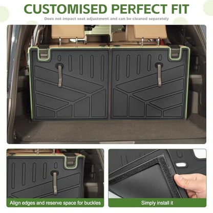 3rd Row Seat Back Mat for 2025 2026 Toyota 4Runner 7 Seats Gas, Backrest Mats Rear Seatback Cover All Weather TPE Protector Cargo Liner Accessories(Not for Hybrid EV/i-Force MAX) - size: 7Seats-Seatback Mat(3rd Row)