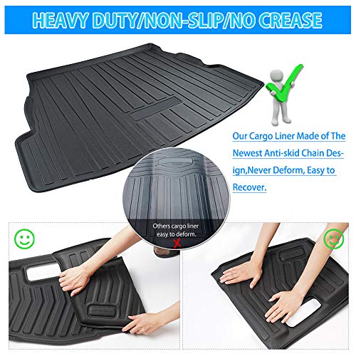 Cargo Trunk Liner for 2019-2024 2025 Toyota RAV4 Accessories, All Weather Heavy-Duty TPE Car Rear Truck Mat Cargo Protector