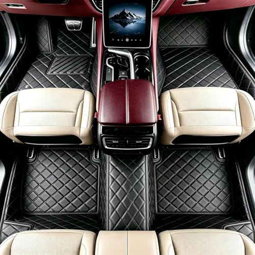 Customize Floor Mats for Cars fit 98% Sedans SUV Sports, Custom Automotive Floor Mat Fit Truck All Weather Car Protection Pads Non-Slip Auto Interior Mats (Black A) - color: Black A