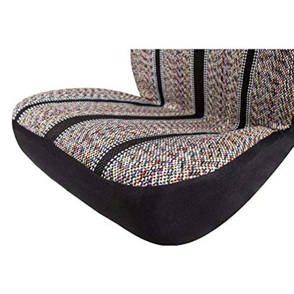 Baja Blanket Bucket Seat Cover for Car, Truck, Van, SUV - Airbag Compatible (4PCS-Low Back) - color: Black-low back