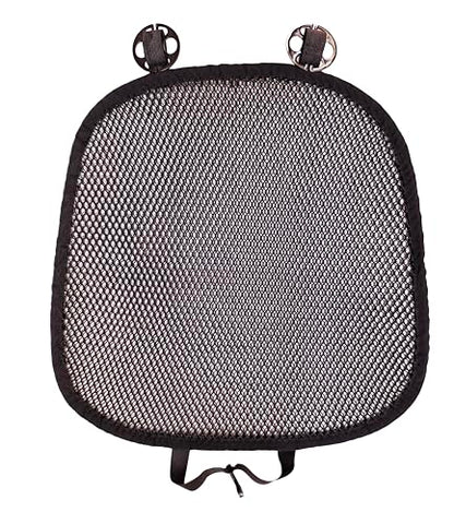 YUNZLAN Breathable 3D Air Mesh Car Seat Pad,Summer Cool Chair Seat, Car Seat Pads, Home Office Chair, Wheelchair 20" x 20" (Black, 1 Pack Seat Pad)