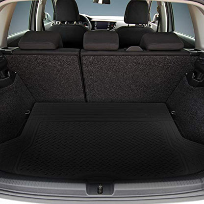 FH Group ClimaProof Universal Cargo Mat – All-Weather, Trimmable Trunk Mat (54.5" W x 44" D) – Fits Most Cars, SUVs & Trucks – Black - color: Black, size: Large