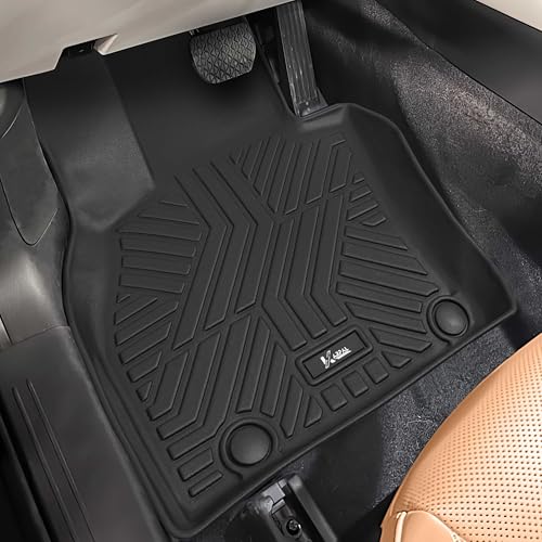 KARPAL Floor Mats for 2026 2025 2024 Mazda CX90 & CX90 PHEV (Only fit 6&7 Seats, Not for 8), All Weather TPE Custom Fit Floor Liners Car Mats Accessories, 1st & 2nd & 3rd Row - style: 2024-2026 | For Mazda CX90 | 1st & 2nd & 3rd Row
