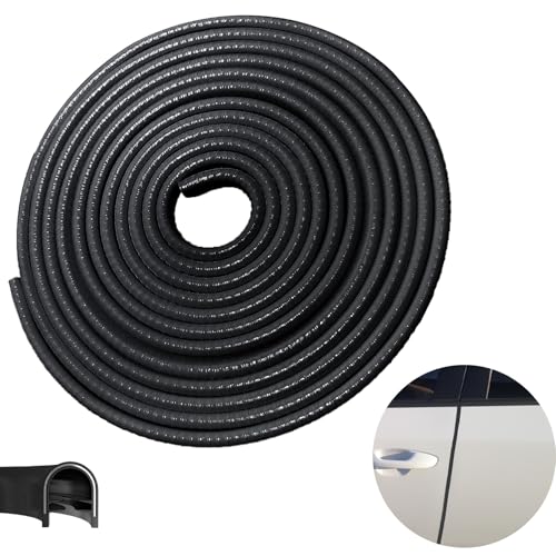 Car Door Edge Guards, 32.8Ft(10m) Car Door Protector Edge Guards Rubber Seal, Doors Edge Trim U Shape Edge Guards for Cars Trucks Suvs (Black) - color: black, size: 32-4/5Ft