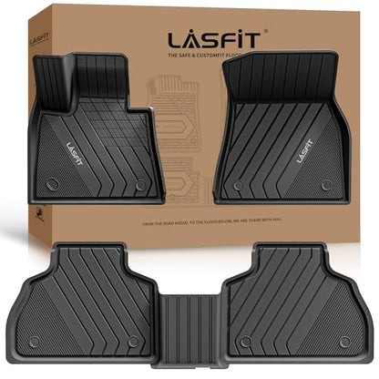 LASFIT Floor Mats Fit for BMW X7 2019-2025 2026 7 Seaters, Custom Fit TPE All Weather Waterproof Floor Mat Front & Rear Rows Car Liners for xDrive40i xDrive50i M50i M60i, Black - size: 5) X7 7-Seat 2019-2026 | Floor Mats