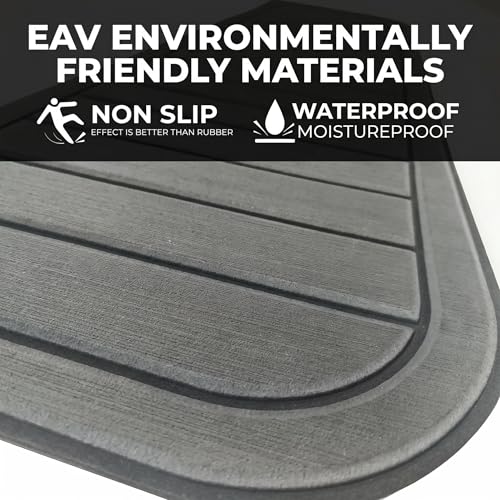 Golf Cart Rear Seat Kits Floor Mat,Fit for YA/EZGO RXV/TXT/Club Car DS/Precedent/Star Car/Excar/Icon, Anti-Skid Mat EVA Environmentally Friendly Materials for Mosts Golf Carts. - color: Dark Grey