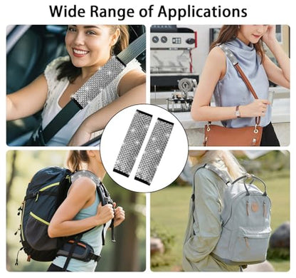 NBTEPEM 2 Pack Bling Car Seat Belt Covers, Diamond Seatbelt Shoulder Protection, Rhinestones Seat Belt Strap Cover Shoulder Pad, Universal Bling Car Interior Accessories Fit for Car/Truck/SUV(Silver) - color: Silver