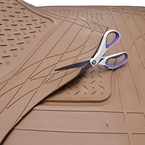 BDK Premium Cargo Car Trunk Mat/Liner - PVC (Beige) (31.5" x 50") - color: Beige