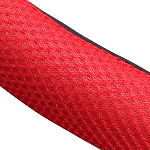Auto Steering Wheel Cover Hand Pad Cushion Slip-on Universal Fit 15'' / 38 cm (red) - color: red