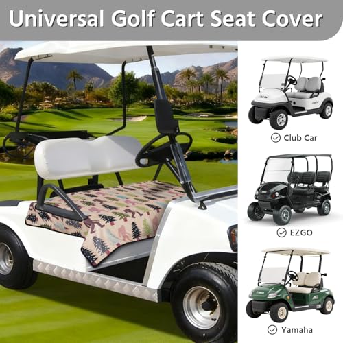 Golf Cart Seat Covers, Universal Golf Cart Seat Towel Blanket for Yamaha, EZGO, Club Car, Icon and More 2-Seat Carts, 100% Microfiber Keeps Seat Comfortable and Clean - color: bigfoot