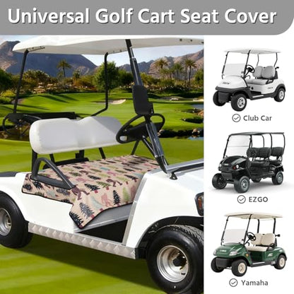 Golf Cart Seat Covers, Universal Golf Cart Seat Towel Blanket for Yamaha, EZGO, Club Car, Icon and More 2-Seat Carts, 100% Microfiber Keeps Seat Comfortable and Clean - color: bigfoot