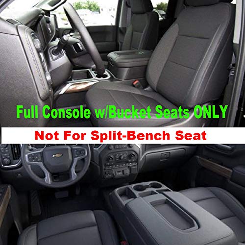 Center Console Organizer Tray Compatible with Chevy Silverado 1500/GMC Sierra 1500 2019-2022 Accessories and 2020-2023 Silverado/Sierra 2500/3500 HD Armrest Box - Full Console w/Bucket Seats
