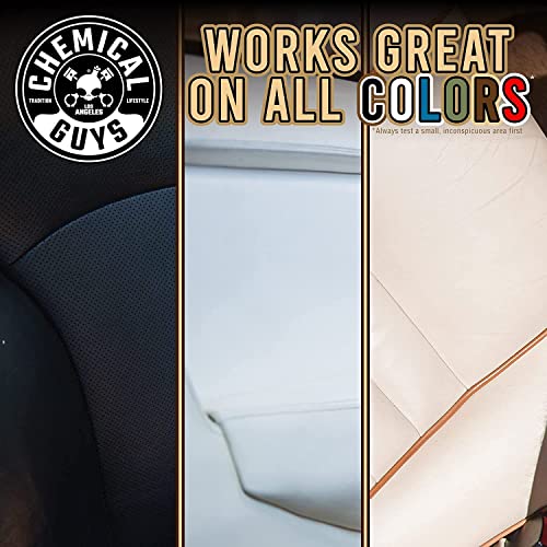 Chemical Guys Leather Cleaner and Conditioner Kit - Car Cleaner and Conditioner, Safely Cleans & Conditions Leather Car Interiors, Furniture, Shoes, Boots, Bags, Apparel & More, 2 Bottles (16 oz Each) - style: 16 Fl Oz KIT