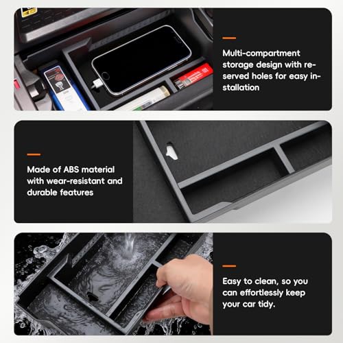 MARCHFA Center Console Organizer Tray Compatible for 2026 Toyota RAV4 Accessories Armrest Storage Box Tray Organizer Middle Console Insert Holder Not Fit for Limited (Style 1) - style: Style 1