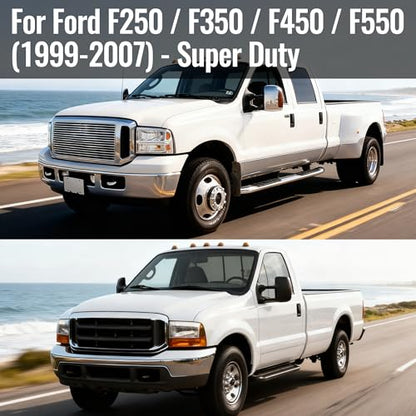 Sandwich Fabric Front Bench Seat Cover Compatible with Ford F250 F350 F450 F550 1999 2000 2001 2002 2003 2004 2005 2006 2007 Super Duty Trucks Full Bench Seat Cover - Gray - color: Gray, size: Knit cloth