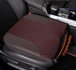kingphenix Car Seat Cushion – Memory Foam Pad for Driving Comfort – Boosts Height and Relieves Coccyx & Lower Back Pain – Car, Truck, Office Chair (Leather & 4D Mesh Brown) - color: Leather & 4d Mesh Brown