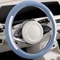 Steering Wheel Cover, Universal 15 inch, Faux Leather Steering Wheel Protector Anti-Slip, Breathable & Heating-Compatible for Cars Trucks SUVs Vans - color: Blue