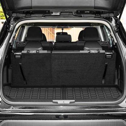 AUTOSAVER88 Floor Mats & Cargo Liners Fit for Chevrolet Suburban/GMC Yukon XL 7 Seater with Bucket Seats 2021-2025 2026, TPE All Weather Custom 1st & 2nd & 3rd Row Mats Floor Liners Car Mats Full Set - style: 21-26 Suburban/Yukon XL Full Set 7 Seater