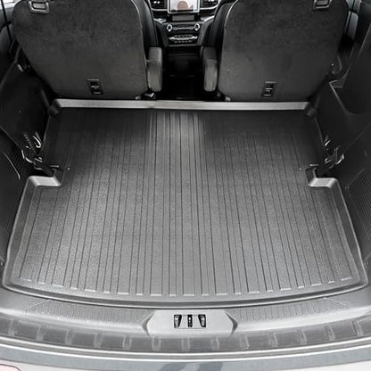 Premium Cargo Liner for Ford Explorer 2020-2025 Behind 2nd Row - 100% Protection - Custom Fit Car Trunk Mat - Easy-to-Wash & All-Season Black Cargo Mat - 3D Shaped Laser Measured Trunk Liners