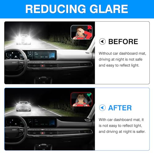 Autorder Dashboard Cover Mat for kia k4 2025 2026 Accessories Dash Cover Upgrade Flannel Dash Mat Sunshade Glare UV Rays Protector - size: 2025 2026 kia k4