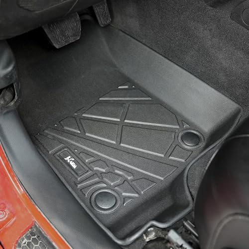 KARPAL Floor Mats & Cargo Liner for 2018-2025 2026 Jeep Wrangler JL Unlimited 4-Door with Subwoofer (Not for JK/4XE), All Weather TPE Custom Fit Floor Liners Car Mats Accessories - style: 2018-2026 | For Jeep JLU | Upgraded Combo Set