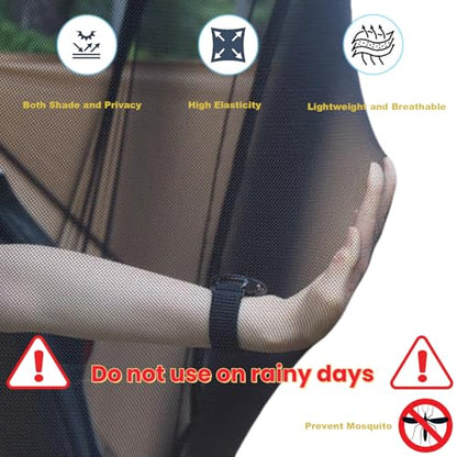 Car Camping Tailgate Mesh Screen for SUV, Mini Van, Great for Ventilation and Mosquito Prevention Car Camping Accessories - size: Full Wrap Tailgate Nets