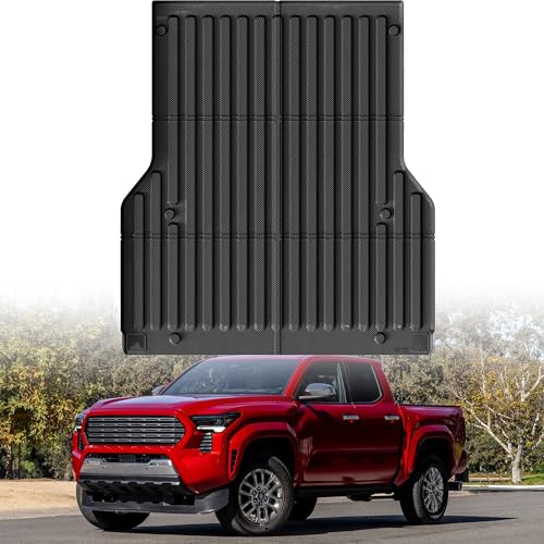 Truck Bed Mat Bed Liner Fit for Toyota Tacoma 2005-2023 (5FT,60.3"), Vehicle Truck Bed Liner Custom Fit All Weather Protection TPE Pickup Car Bed Mat - style: 14)2005-2023 |Toyota Tacoma Bed Mat (5FT)