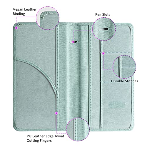 CoBak Car Registration and Insurance Holder - Vehicle Glove Box Car Organizer,Auto Truck Comparment Accessories Case with Magnetic Closure for Essential Document,Driver License,Cards - color: L-Sage