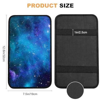 Car Center Console Cover,Nebula Galaxy Auto Center Console Pad,Armrest Cover Protector for Vehicle SUV Truck Car - color: Nebula Galaxy