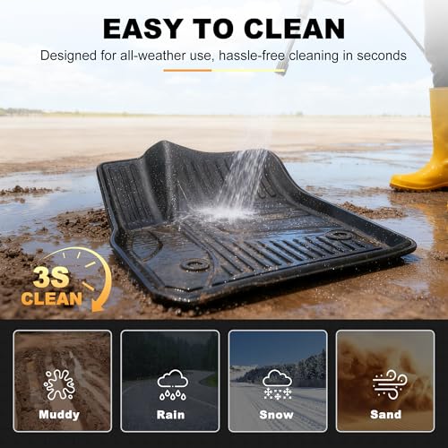 AOMSAZTO Floor Mats & Cargo Liner for 2019-2025 2026 Chevy Blazer (Not for EV) - 1st & 2nd Row All Weather Protection Floor Liners Waterproof Car Trunk Mat for Chevrolet Blazer