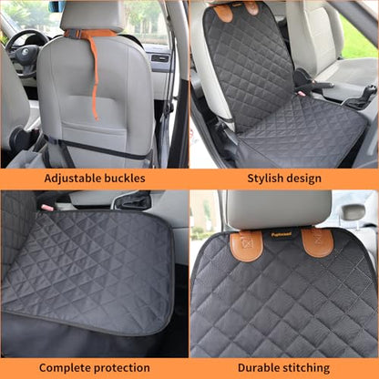 Dog Front Seat Cover for Dogs Cover for Car Seat Cover Front Seat Bucket Seat Covers for Dog Front car seat Cover - size: 19x43” (Pack of 1)