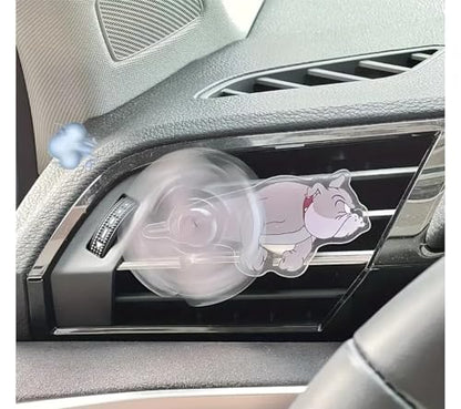 Jerry Car Air Vent Clip – Cute Spinners Jerry and Mouse Design, Moving with Air Flow – Car Interior Decoration for Women & Men (3PCS)
