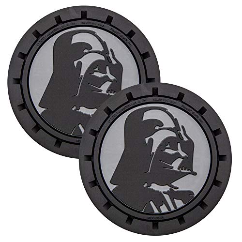 Plasticolor 000673R01 Star Wars Darth Vader Auto Car Truck SUV Cup Holder Coaster 2-Pack