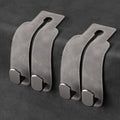 Amelity Universal Car Headrest Hooks, Women’s Car Interior Accessories for Purses Handbags Grocery & Backpacks, Gray 2 Pack