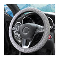 zipelo Elastic Stretch Steering Wheel Cover, Microfiber Breathable Ice Silk, Universal 15 Inch Anti-Slip Car Steering Wheel Protector, Warm in Winter and Cool in Summer, for Men and Women (Gray) - color: Gray