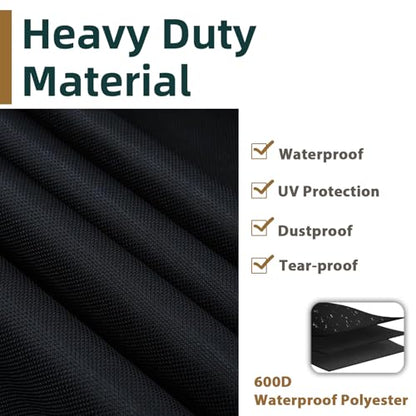 Universal T-Top Center Console Cover for Boat, Heavy Duty 600D Waterproof T Top Console Cover, Protecting Boat Center Console and Helm Seat, Large Size up to 60" L 48" W 66" H
