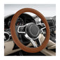 DXNQ Car Steering Wheel Cover, 13 to 14.17 inches Anti-Slip Silicone Steering Wheel Protector, Soft Flexible Shock-Absorbent Steering Wheel Protective Cover for Most Car Models (Brown) - color: Brown