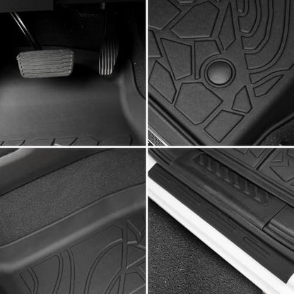 Floor Mats for 2014-2019 Chevy Silverado & GMC Sierra 1500 (Only 19 LD ), for 2015-2019 Silverado/Sierra 2500/3500, Crew Cab Bucket Seat Only, TPE All Weather Durable Mats - size: 2014-2019 | For Chevy Silverado/GMC Sierra
