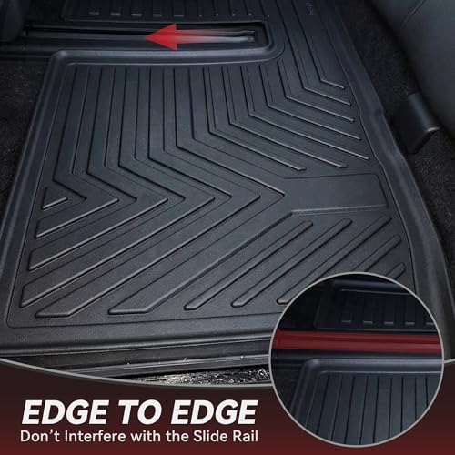 YITAMOTOR Floor Mats for Nissan Pathfinder 2013-2020, Infiniti QX60 2014-2020, JX35 2013, Custom Fit All Weather Anti-Slip TPE Rubber Mat, Pathfinder Accessories, 3 Row Automotive Floor Liners, Black - style: 13-20 Nissan Pathfinder/13 Infiniti JX35/14-20