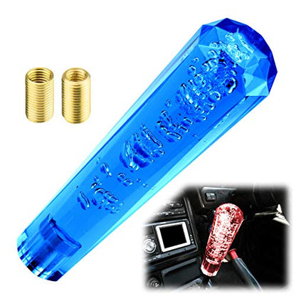 EZAUTO WRAP Shift Knob Stick Crystal Transparent Bubble Blue Throw Gear Shifter 20cm - color: Blue, size: 20cm