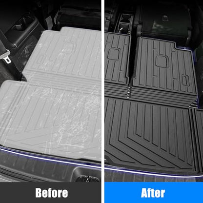 Trunk Mat for Pathfinder 2022-2024, MERXENG Car Trunk Protector All-Weather Rear Cargo Area Mat Protective Floor Mat for Pathfinder 2022-2024 - size: for Pathfinder 2022-2024