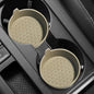 4 Packs Silicone Car Cup Holder Coasters,Car Coasters for Cup Holders,Universal Removabl Vehicle Cup Holder Coasters for Most Cars, Trucks, RVs (Beige) - color: Beige