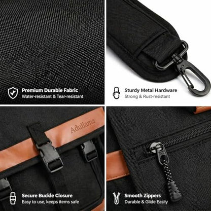Car Front Seat Organizer with Stable Anti-Swing Design, Passenger Seat Organizer fits 15.6" Laptop, Mobile Office for Car & Truck Front Seat Organizer, Professional Work Bag for Car, Trucks