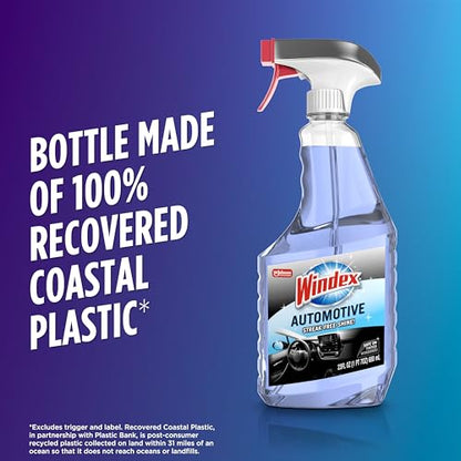 Windex Automotive Car Window and Glass Cleaner, Streak-Free Shine for Car Glass Exteriors, Tinted Windows, and Interior Electronics, 23 fl oz, (Pack of 2) - size: 23 Fl Oz (Pack of 2)