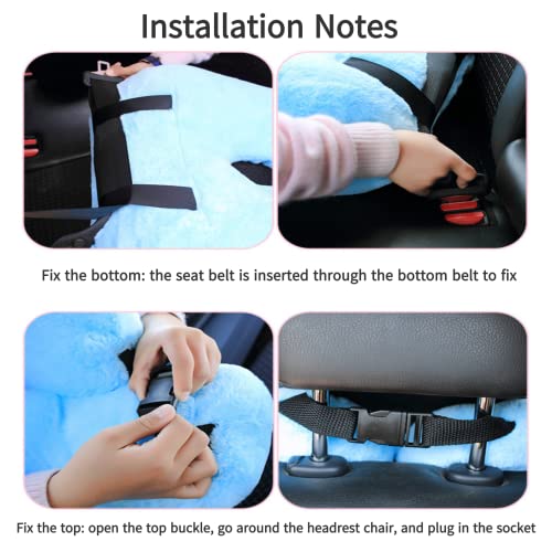 Travel Pillow Car Pillow Kid Car Sleeping The Sleeping Aid for Adults and Kids on Road Trips Kids Travel Pillow Colorful Blue - color: B-colorful Blue