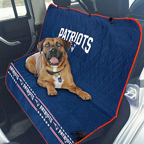 NFL CAR SEAT COVER - NEW ENGLAND PATRIOTS Waterproof, Non-slip BEST Football LICENSED PET SEAT cover for DOGS & CATS. - color: New England Patriots