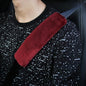 2 Pack Car Seatbelt Covers Shoulder Pad, Soft Faux Sheepskin Seat Belt Shoulder Cover for a Comfortable Driving, Seat Belt Shoulder Strap Covers Helps Protect Your Neck and Shoulder (Wine Red) - color: Wine Red