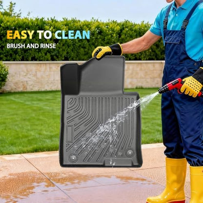 Floor Mats for Hyundai Sonata 2015-2019 & Kia Optima 2016-2019, Custom Fit All Weather TPE Liners, Waterproof Anti-Slip Car Mats Accessories, Full Set Odorless Easy-Clean Mats & Cargo Liners - style: 3) For Hyundai Sonata | 2015-2019/For Kia Optima | 2016